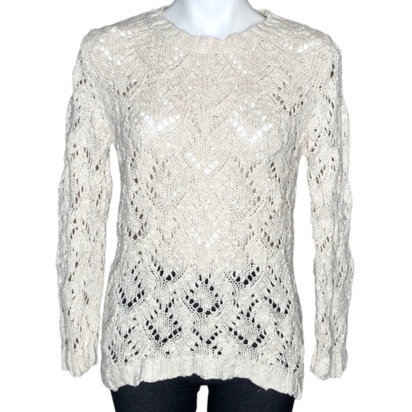 WDNY cream knit sweater, medium - Picture 1 of 6